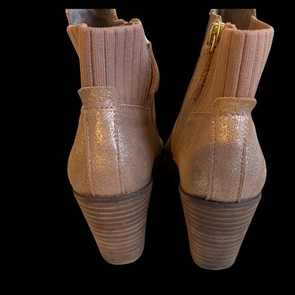 Toms Sadie Wedge Bootie Rose Gold Metallic - Picture 4 of 6